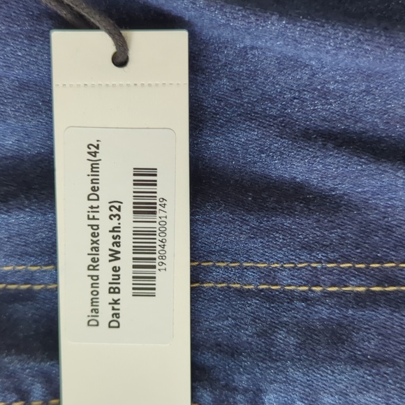 Big Men's Diamond Supply Co Relaxed Fit Dark Blue Denim Size 42" x 32" - Picture 10 of 10